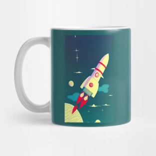 Rocketship artwork Mug